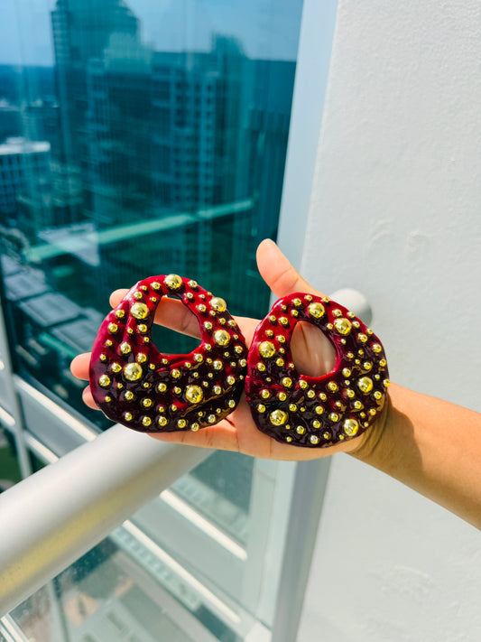 Power: S T U D D E D (Burgundy)